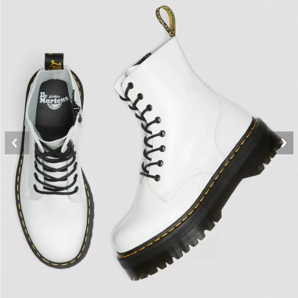 NWOT White Platform Doc Martens - Picture 4 of 12